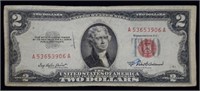 1953 A $2 Red Seal Legal Tender Bank Note