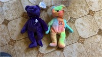 2 vintage beanie babies one princess and one