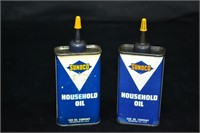 2pcs Sunco Sun Oil Co 4oz Household Oil Cans