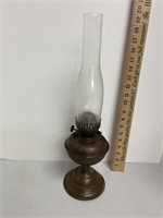 OIL LAMP WITH GLASS GLOBE
