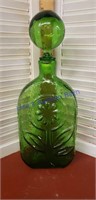Vinatge lime green bottle