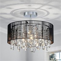 (U) SHRINE Lighting Drum Chandeliers, Modern Desig