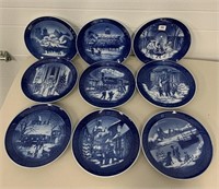 9 Royal Copenhagen Plates (NO SHIPPING)