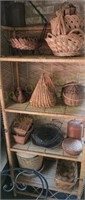 Various Baskets NOTE Shelf Sold in Lot 335