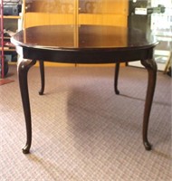 Thomasville furniture, 68.5" oval table with two 2