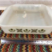 VERY NICE Vintage Fire King Square Casserole Dish