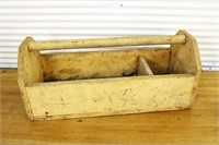 Vintage wood toolbox