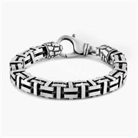 Sterling Silver Byzantine Bracelet 9mm