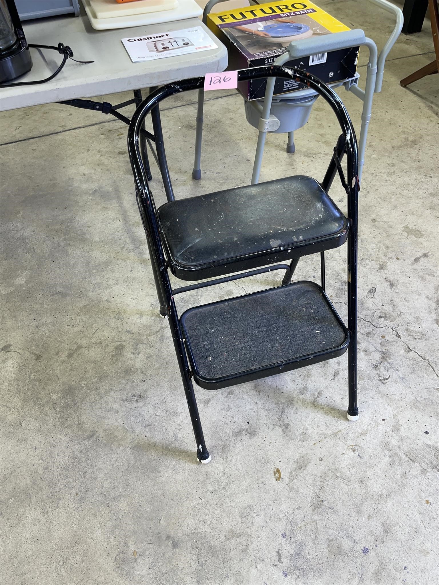 step stool with seat