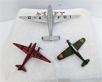 Meccano LTD/Dinky Toys 3 Die Cast Airplanes