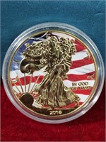 Walking Liberty Colorized Coin