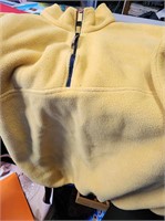 L.L. Bean XL extra soft yellow fleece zipper up