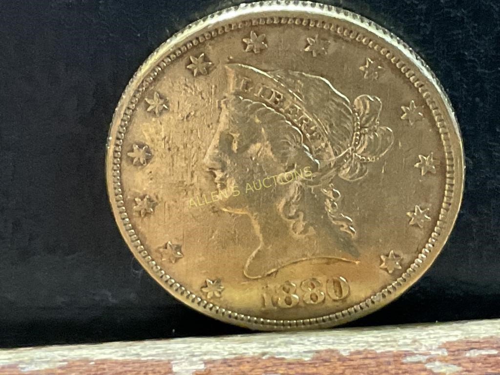 1880 10 DOLLAR GOLD PIECE