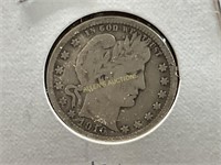 1916 D SILVER BARBER QUARTER