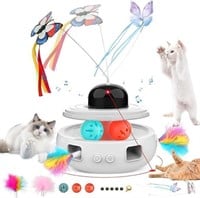 53$-Ficuok 5 in 1 Cat Toys - Automatic Kitten Toys