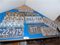 License Plates 1960 - 1980