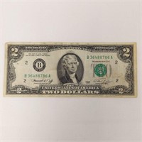 1976 US $2 DOLLAR NOTE