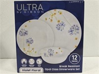Ultra by Gibson 12 pieces break resistant dish set
