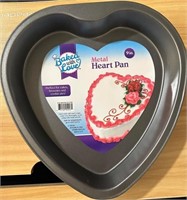 Baked WIth Love 9in Heart Shape Baking Pan 1ct
