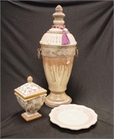 Large Decorative ceramic lidded urn