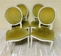 Louis XVI Style Ceruse Wood Chairs.