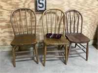 3 Bentwood Chairs PU ONLY