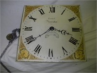 Lamb Bicester Clock Movement W/Painted Face