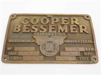 The Cooper Bessemer Nameplate