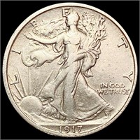 1917-S Walking Liberty Half Dollar LIGHTLY