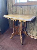 Wooden Spoon Carved Parlor Table