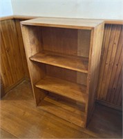 Solid Wood 3 Shelf Bookcase