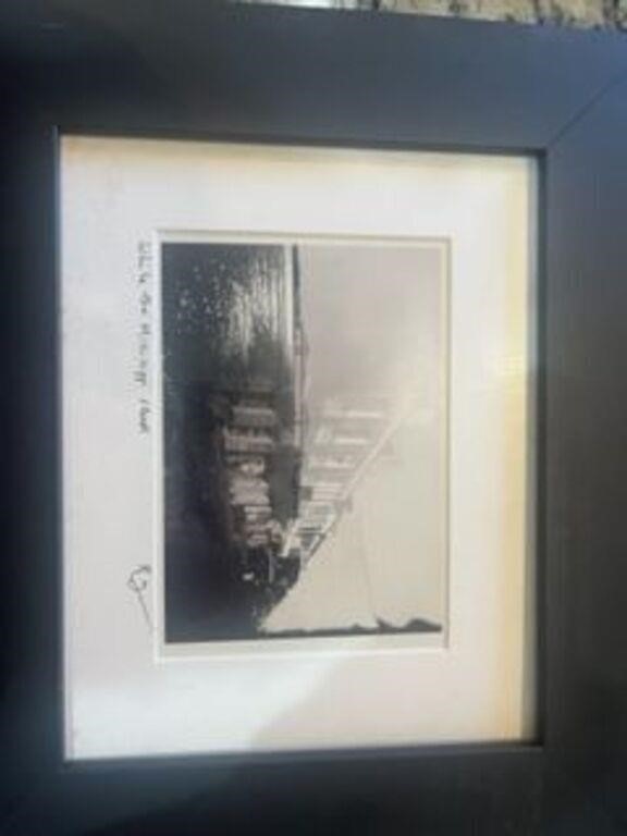 While the mississippi sleeps signed photograph