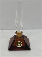 E&R cut lead crystal perfume bottle