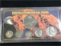 6 Vintage American coins