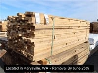 LOT, 2" X 4" LUMBER AT APPROX 8' LENGTHS