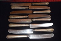 8 Sterling Handled Table Knives (Pat. 1922), 601g