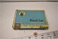 Black Cat Flat 50 Cigarette Tin