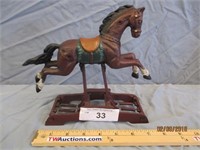 Spring Loaded Cast Iron Rocking Horse