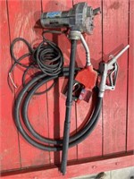 Fuel Transfer Pump with Hose and 2 Nozzles