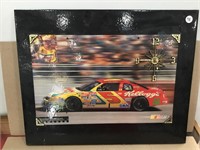 Wood Nascar #5 Terry Labonte Hanging Clock