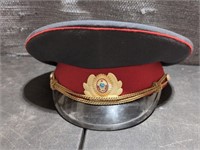OLD Soviet Military Officer Visor Hat,size 57
