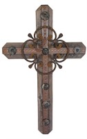 Gorgeous Large Wood & Metal Wall Cross