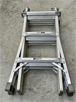 Keller heavy duty telescoping folding ladder