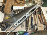 HAMMERS, LEVEL, WOOD MALLET, PIPE WRENCH, MORE