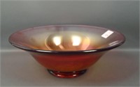 Diamond (Red/Amberina) Ruby Lustre Flared Bowl.