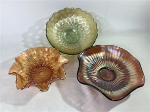 1920’s Carnival Glass Bowls
