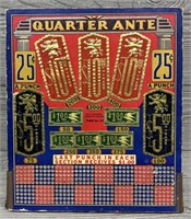 Quarter Ante Old Slot Board