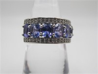 STERLING SILVER AND TANZANITE RING $995 VALUE