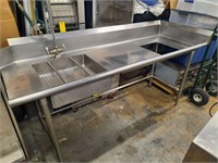 Stainless steel  wash restaurant table