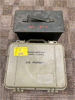 METAL AMMO BOX, READOUT METER CASE ONLY